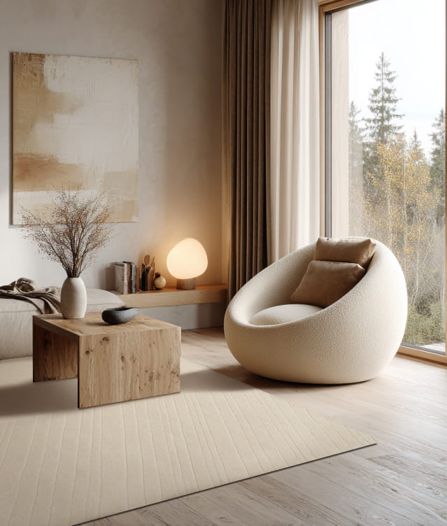 ręcznie robiony dywan ARROW BEIGE
